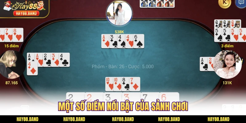 Một số điểm nổi bật của sảnh chơi Một số điểm nổi bật của sảnh chơi