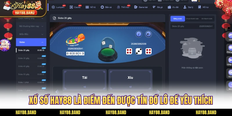Xổ số hAY88 là điểm đến được tín đồ lô đề yêu thích Xổ số hAY88 là điểm đến được tín đồ lô đề yêu thích